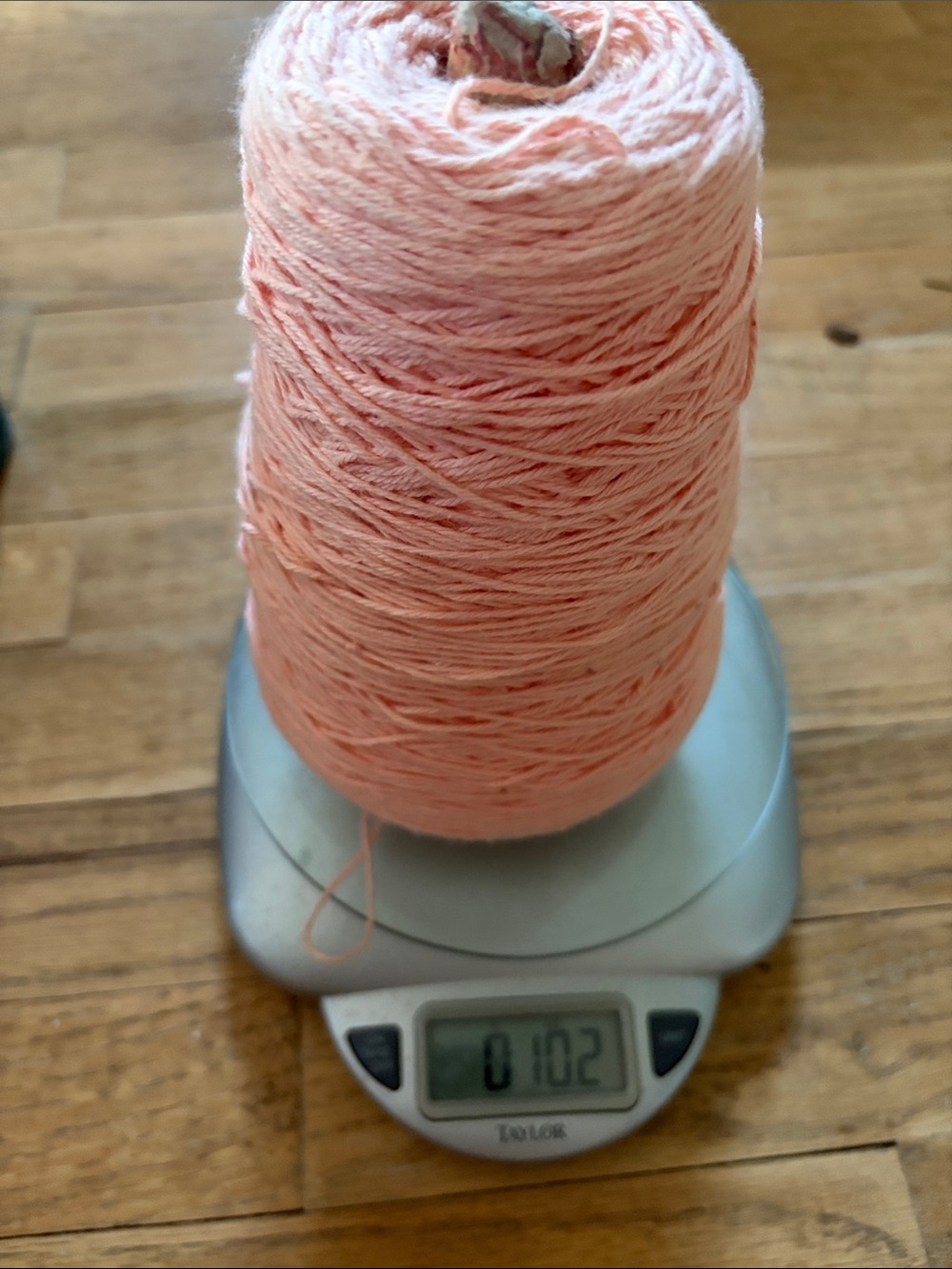 Very light pink yarn 10.2 ounces